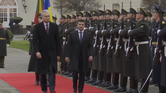 Zelensky Arrives In Lithuania - Freedom