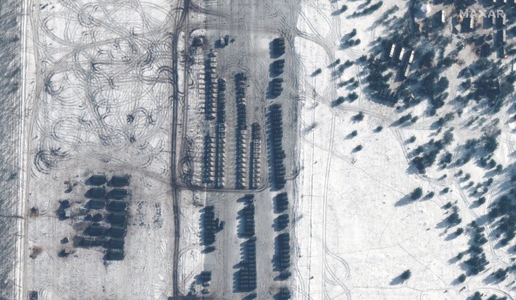 Russian Forces Massing On Three Sides Of Ukraine, New Satellite Images ...