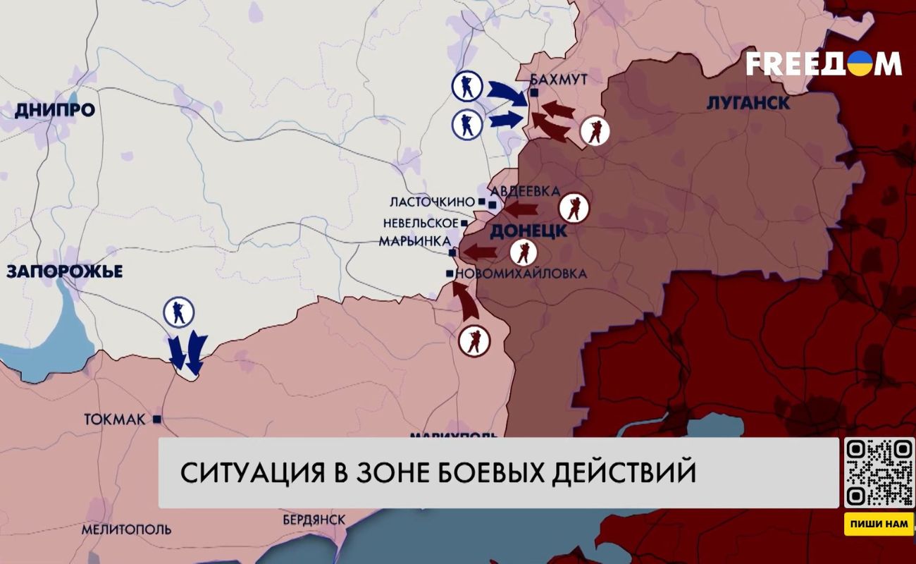 55 боестолкновений, бои за Авдеевку, попытка проникновения российской ДРГ —  карта войны за 12 октября (ВИДЕО) - Freedom