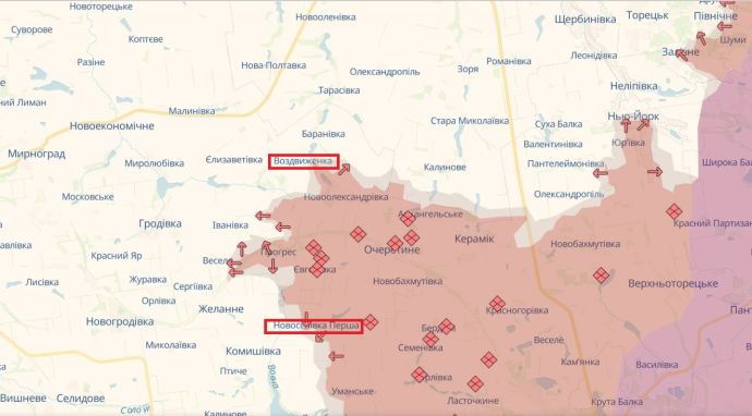 43 ворожі штурми відбили ЗСУ на Покровському напрямку, найбільша концентрація атак — поблизу Новоселівки Першої та Воздвиженки