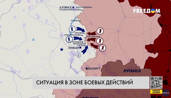 Найбільше штурмів за добу зафіксовано на Торецькому напрямку — карта війни за 10 березня (ВІДЕО)